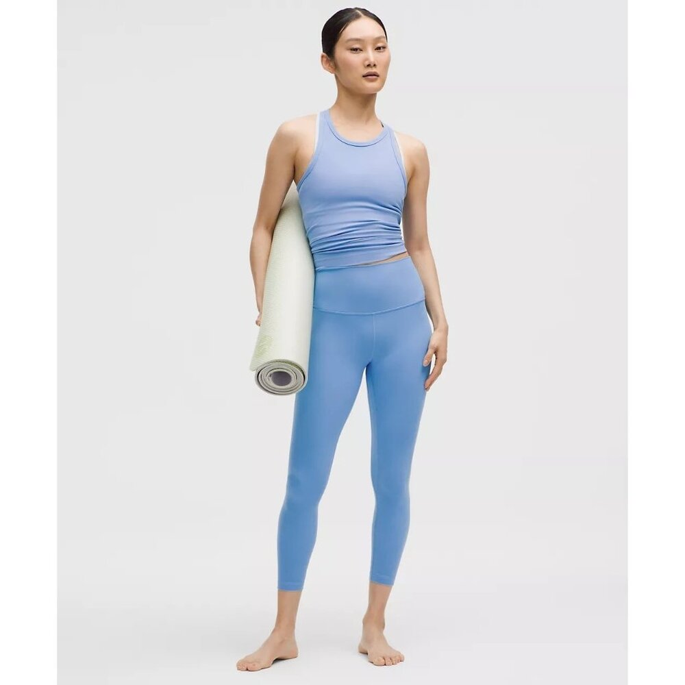 Lululemon Athletica Womens Align Crop Leggings Size 12 Pool 23" Inseam High Rise - Picture 2 of 5